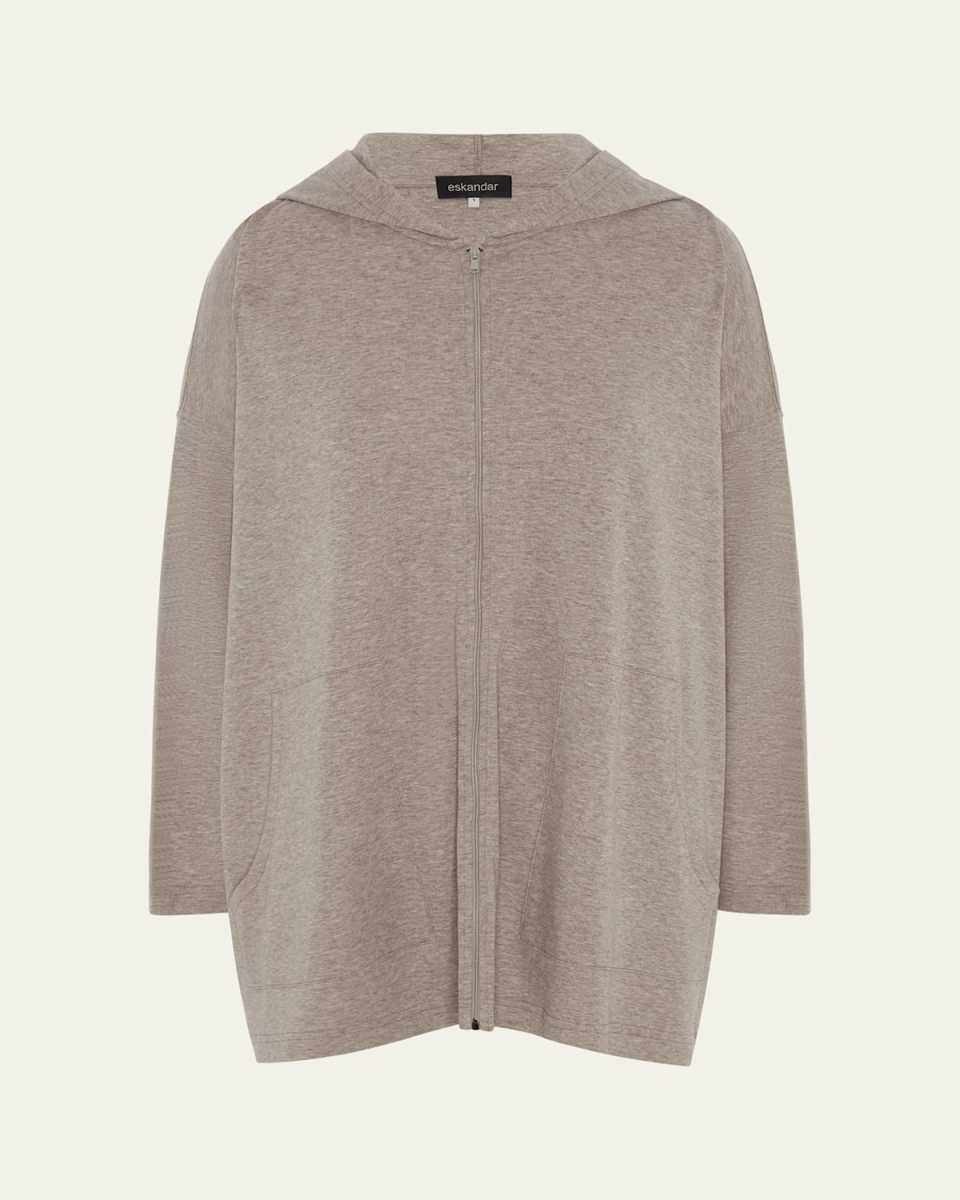 Zipped Hooded Top (Long Length)